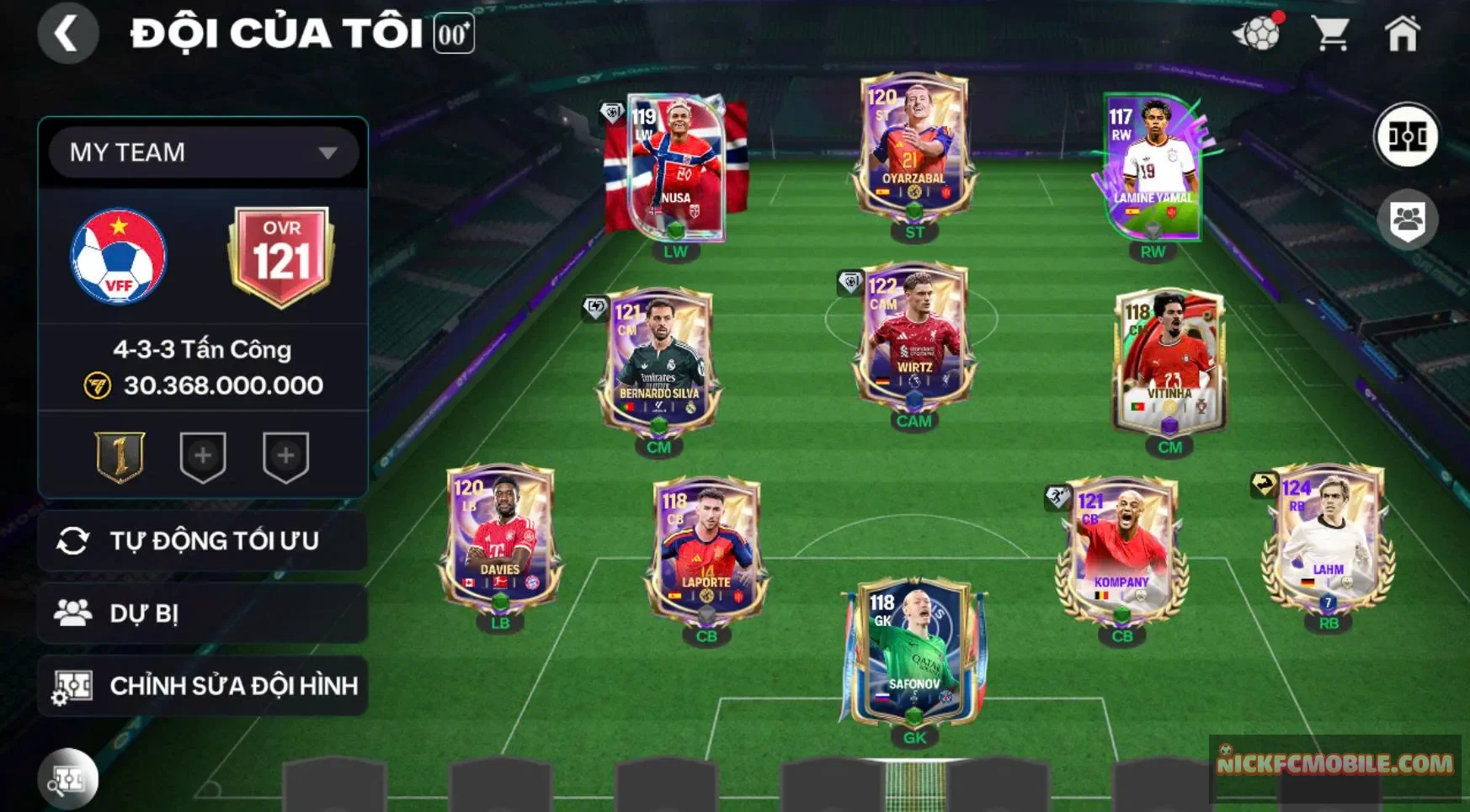 Acc ovr 121 Lam kèm nhiều cthu khác hot. nvu trở lại,...