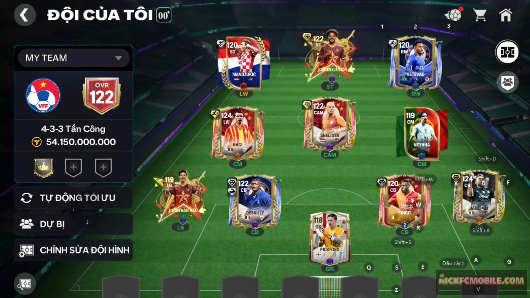 Acc ovr 122 nhiều cthu hot playstyle đẹp, dư 5000 mảnh trao đổi,...