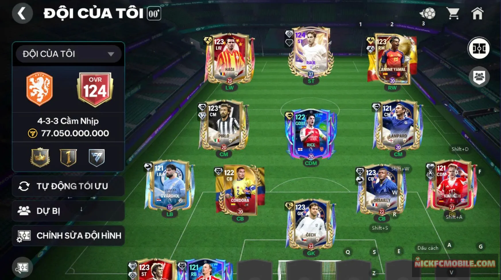 Acc ovr 124 Yamal 120 kèm nhiều cthu playstyle hot,...