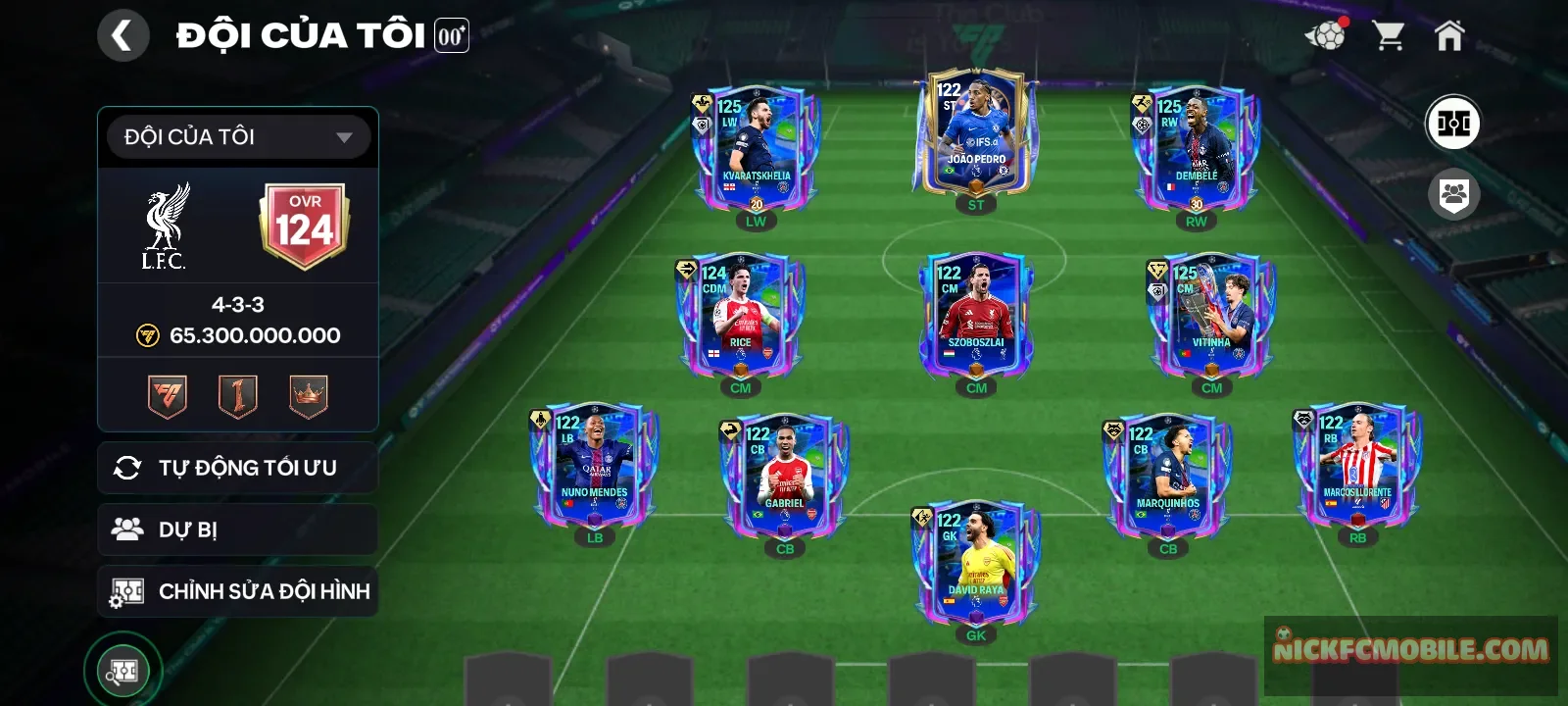 Acc có gần full cầu thủ ucl còn dư 1k mảnh và 4k hhth