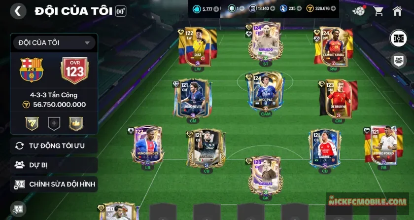 Ovr 123, Rô béo, yamal