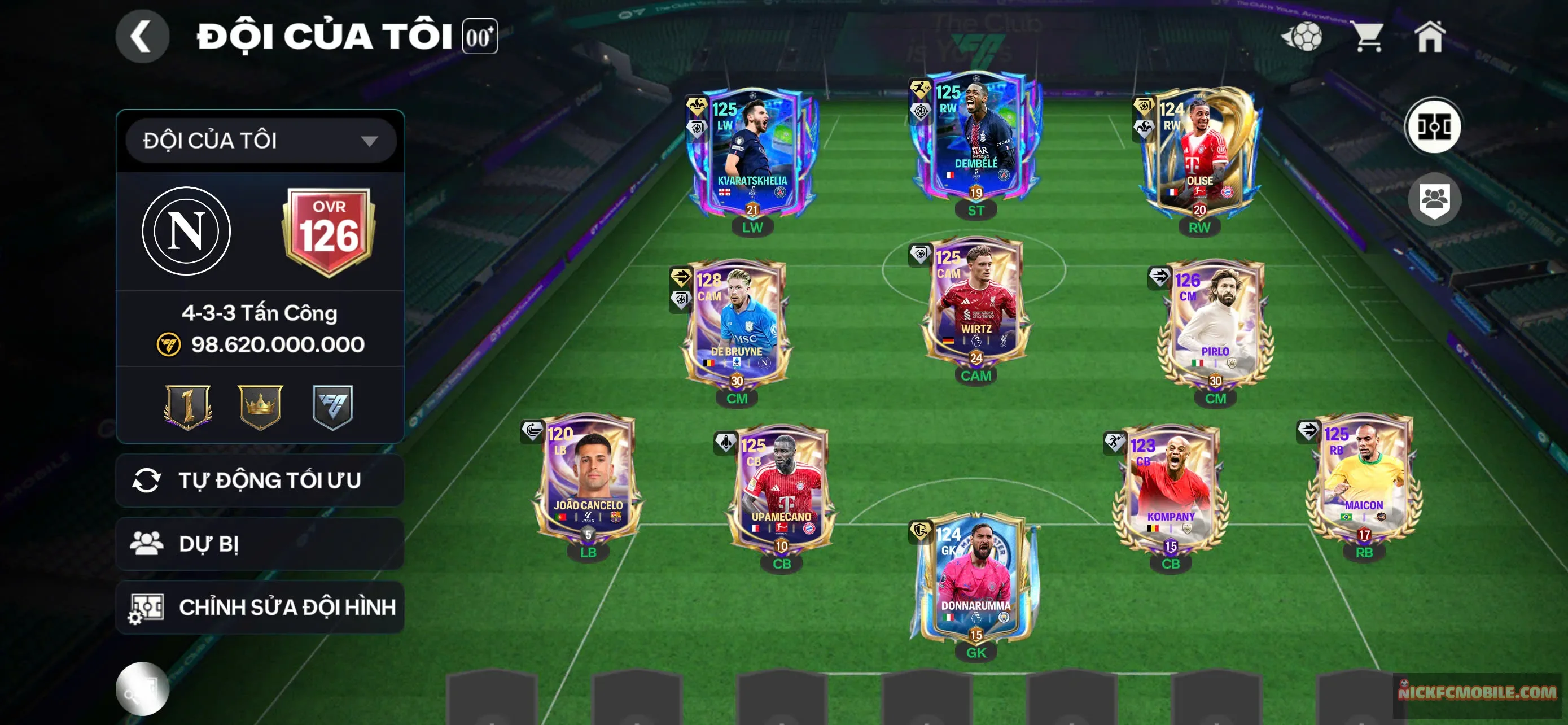 ms543 3 thẻ ovr 120 cực mạnh Z+ anh trung kevin 128 cực vip