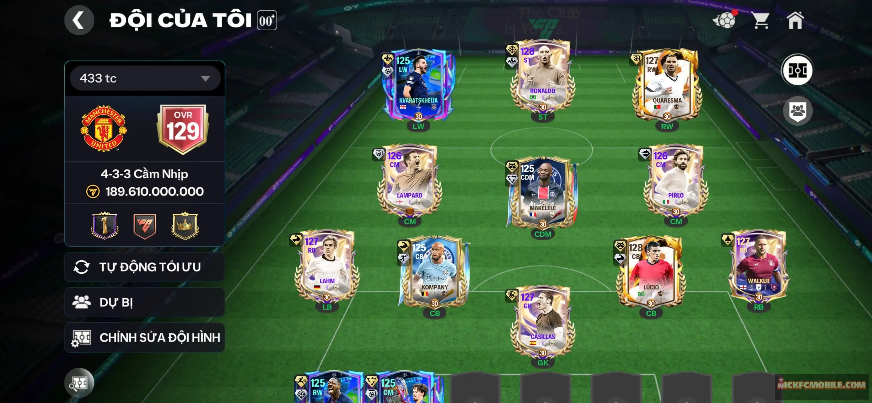 LLs4 - OVR 129 : Full cầu thủ VIP + 81k mảnh hh.