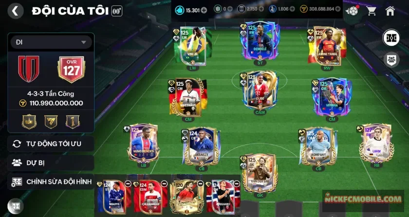 Ovr 127, 15K mảnh