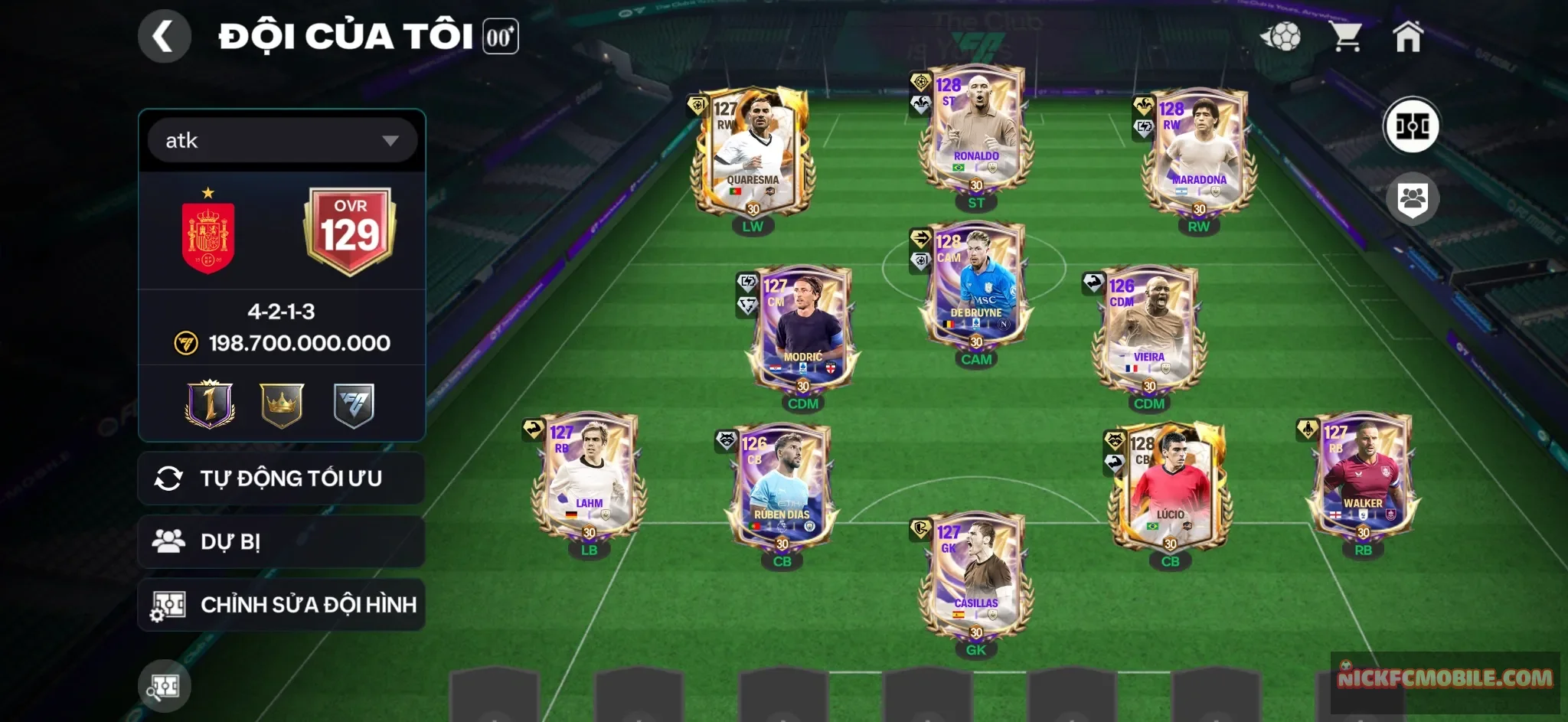 Acc đẹp ovr cao