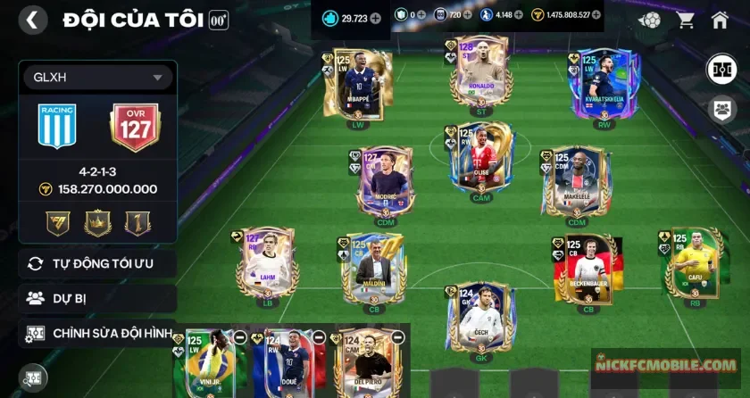Ovr 127, 29K mảnh, Rô béo