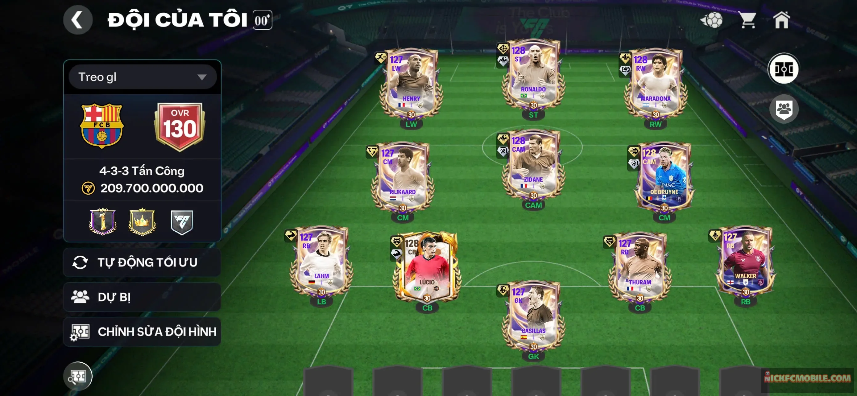 LLs15 : OVR 130 + Dư thêm 1 mara bán được 17B tổng gần 25B coin.