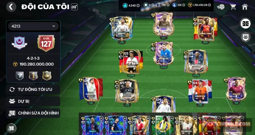 Ovr 127, 4K5 mảnh