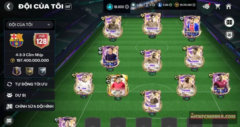 Ovr 128, 18K mảnh