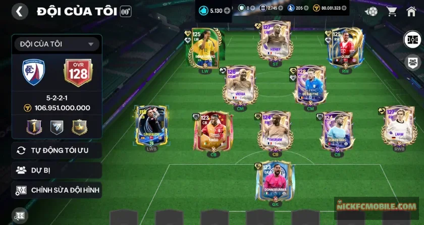Ovr 128, 5K mảnh