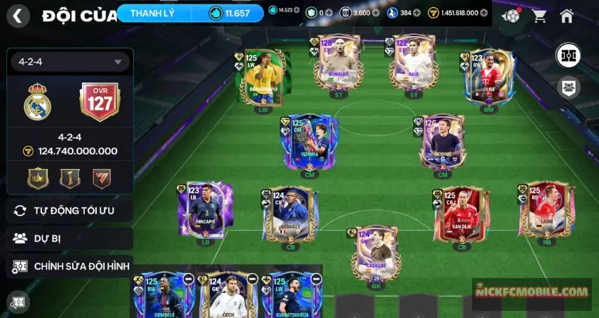 Ovr 127, 25K mảnh