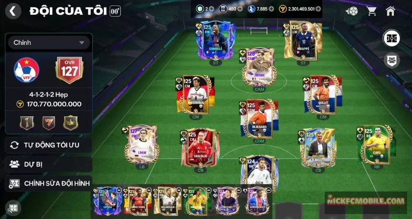 Ovr 127, Zidane