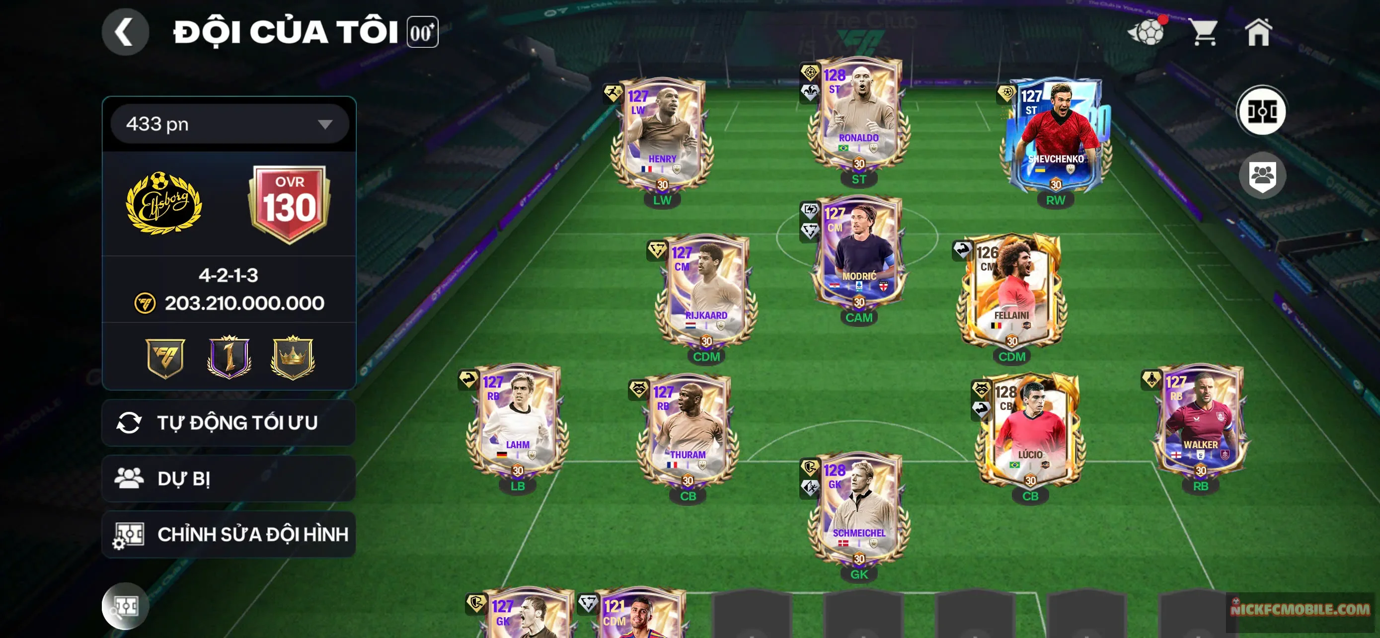 ms585 siêu phẩm ovr 130, 3 thẻ ovr 128 cực ngon và dàn cthu the first