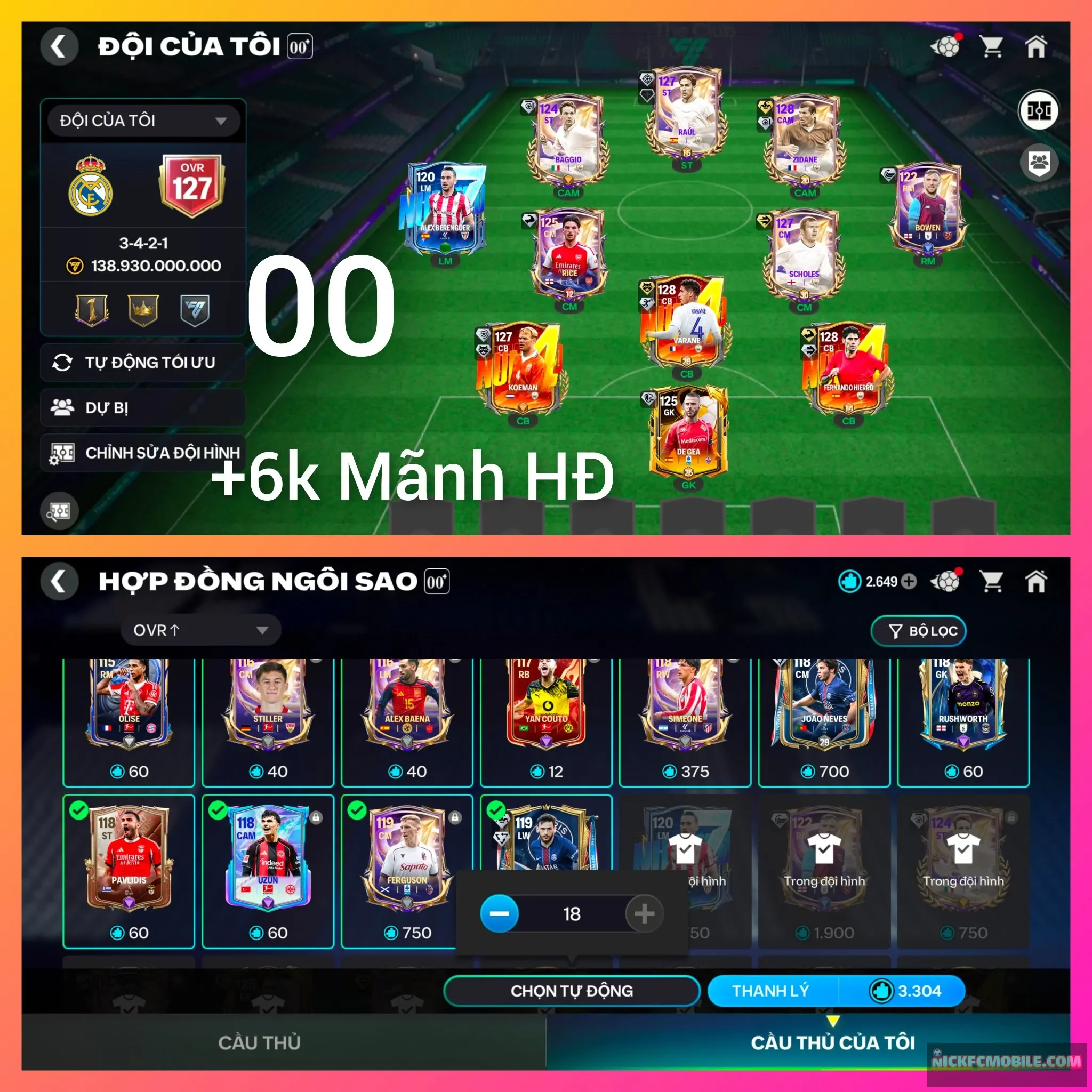 Ms00. Siêu Phẩm. 128x3( cực hót). + 6K mãnh HĐ