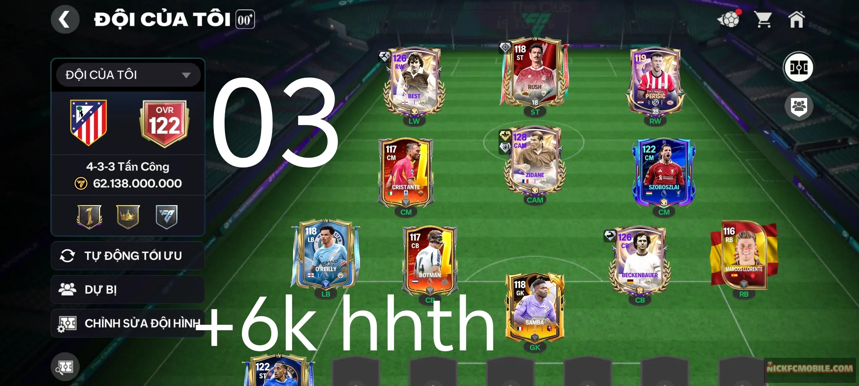 Ms03. Reg zidan128 + 6k hhth