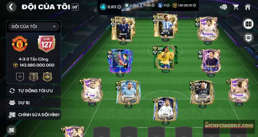 Ovr 127, Maradona, Thuram , 12K mảnh