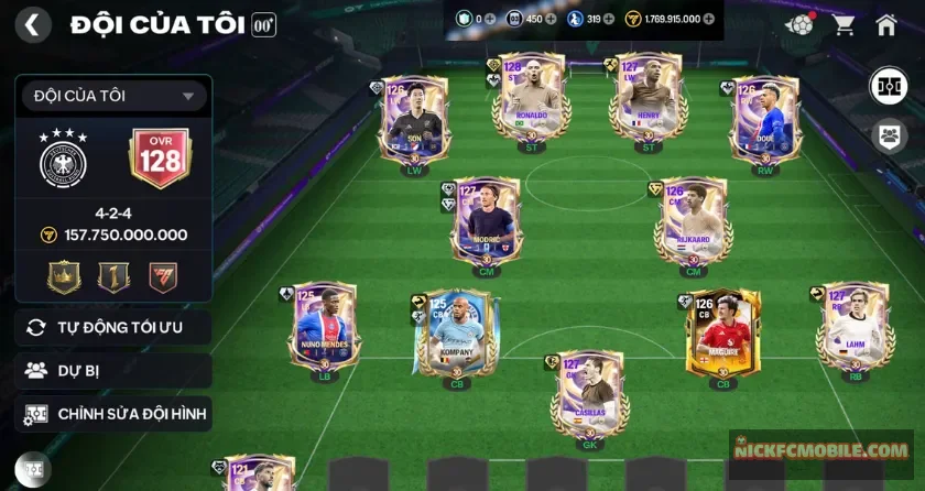 Ovr 128, Rô béo