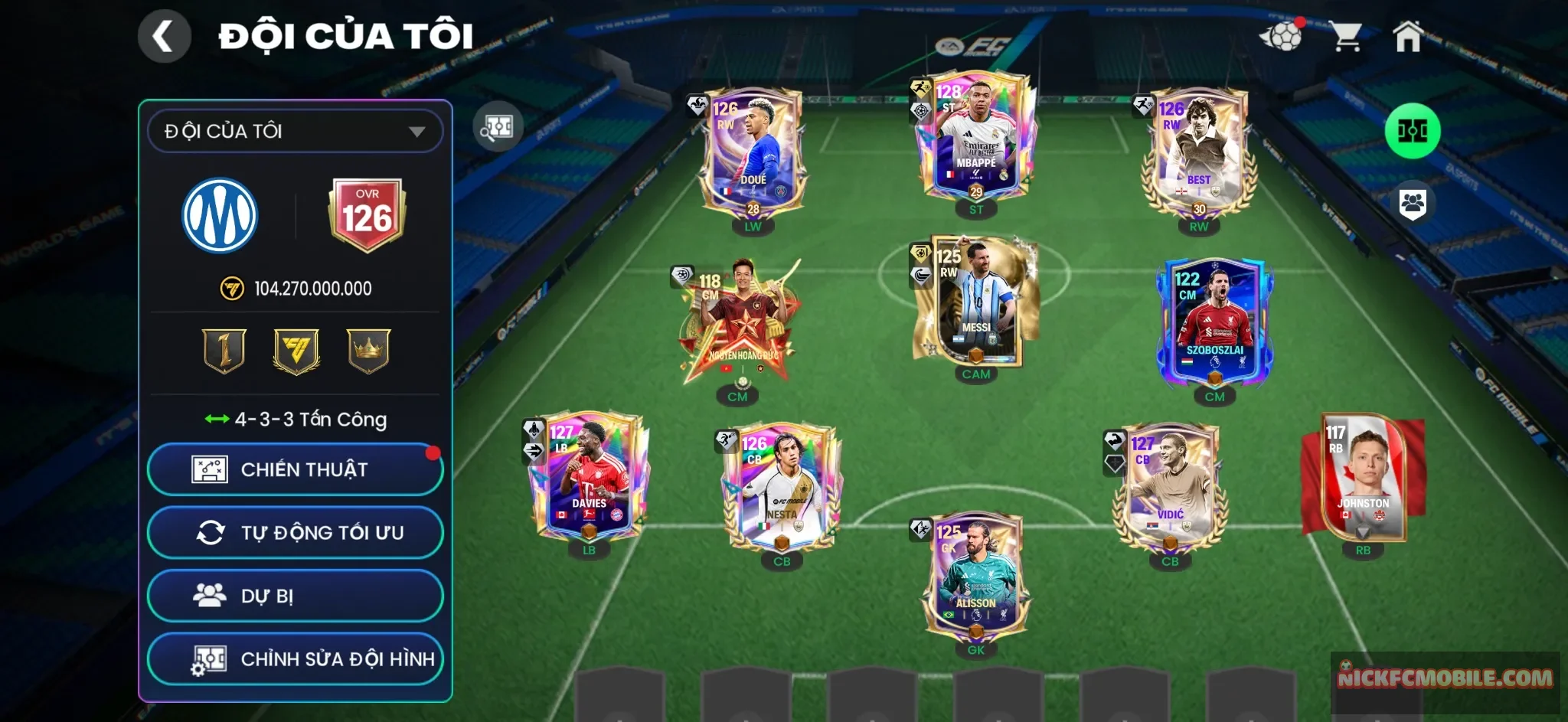 OVR 126 : Mp3 + Best + Doues + Messi.