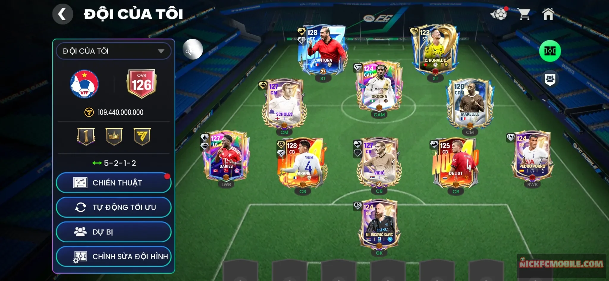 Ovr 126 Catona+Varane+Scholes+26k mảnh+2 sổ