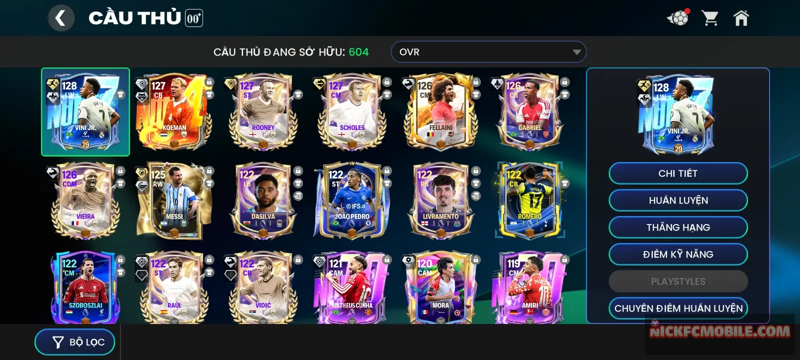 Acc đẹp, có messi và a7