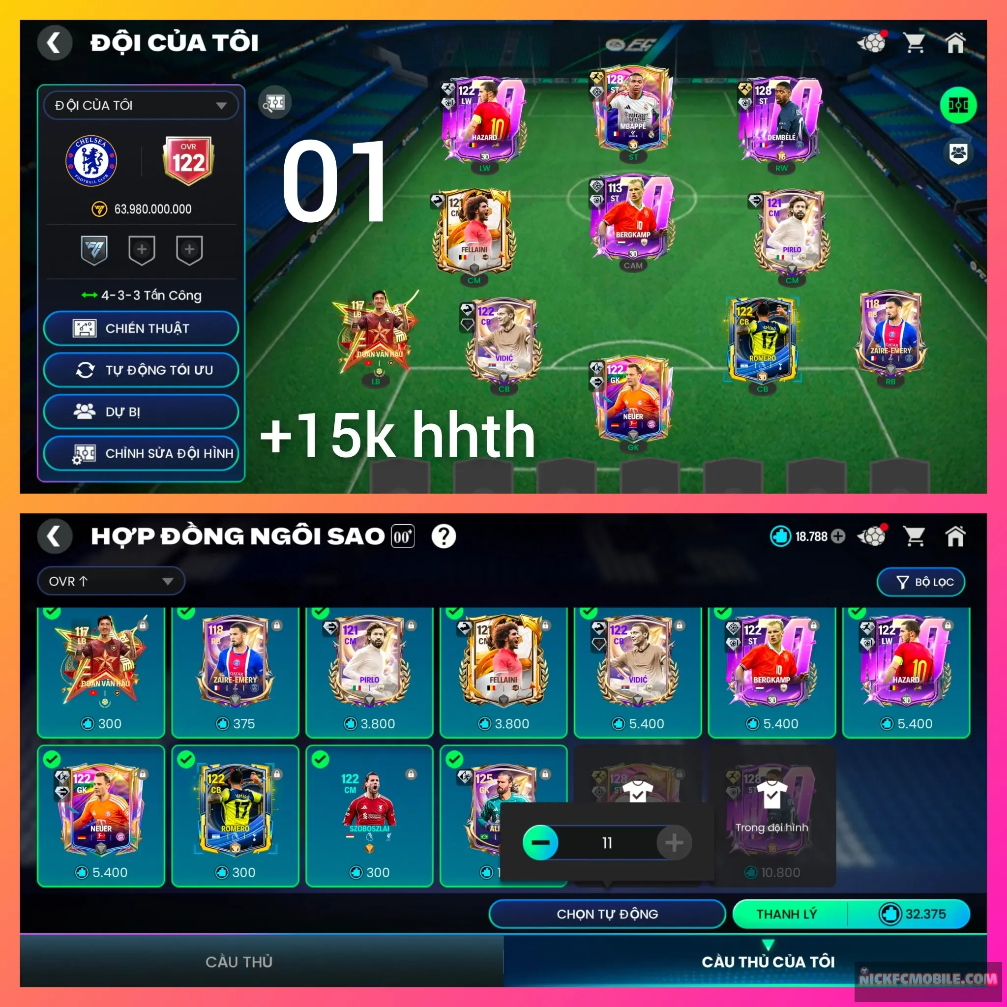 Ms01. M3P128+ Dempele128 + 52k Mãnh( đủ đổi Pele128) + 15k hhth