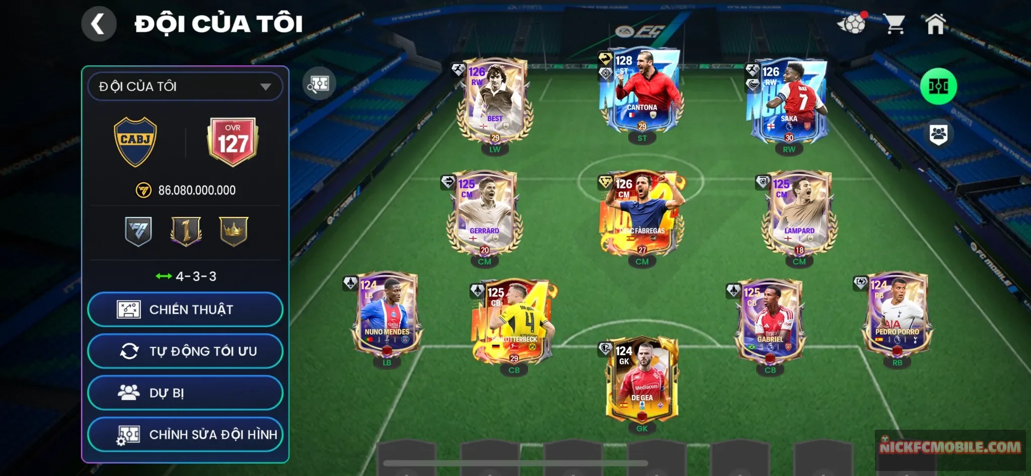 Ovr127 - Catona 128 khung đẹp + dư 44k mảnh trao đổi