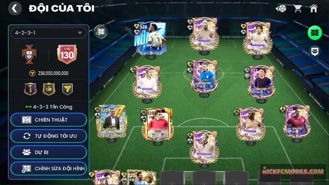 ĐH 238B  OVR 130  6 CON 123 + 6 CON 122 + 24K ĐIỂM HỢP ĐỒNG    Garena SĐT CHỜ ĐỔI 6/11      SỐ 7
