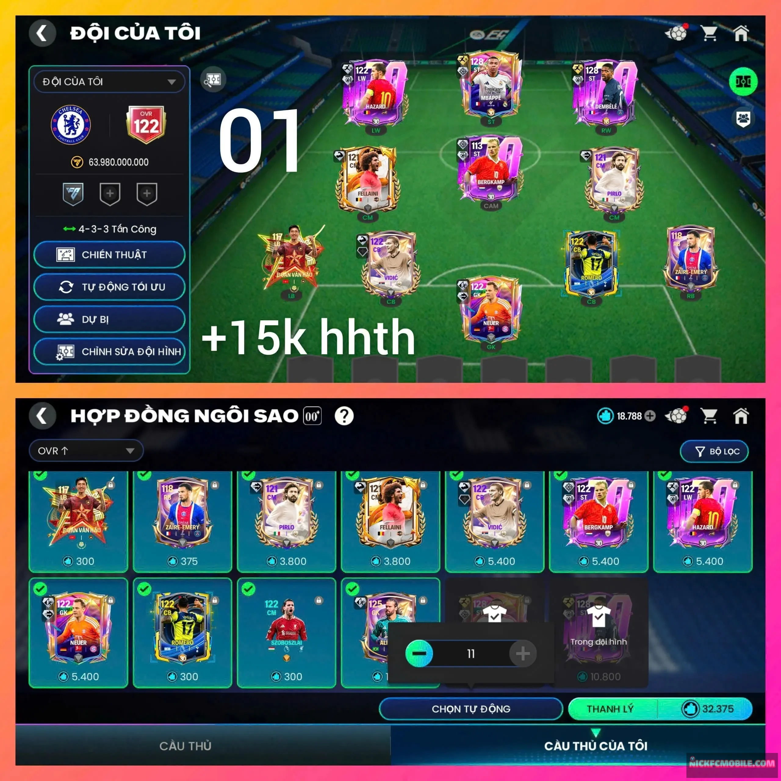 Ms01. M3P128+ Dempele128 + 52k Mãnh( đủ đổi Pele128) + 15k hhth