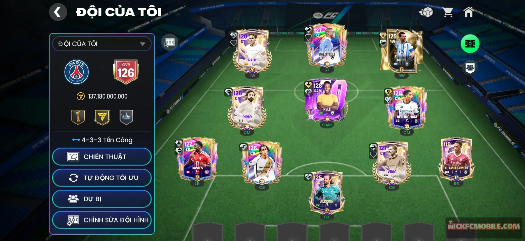 2 cầu thủ 128 + 4 cầu thủ 122 + 45k mảnh + 11k hhth + Nesta bán đc + đã mở sổ vé