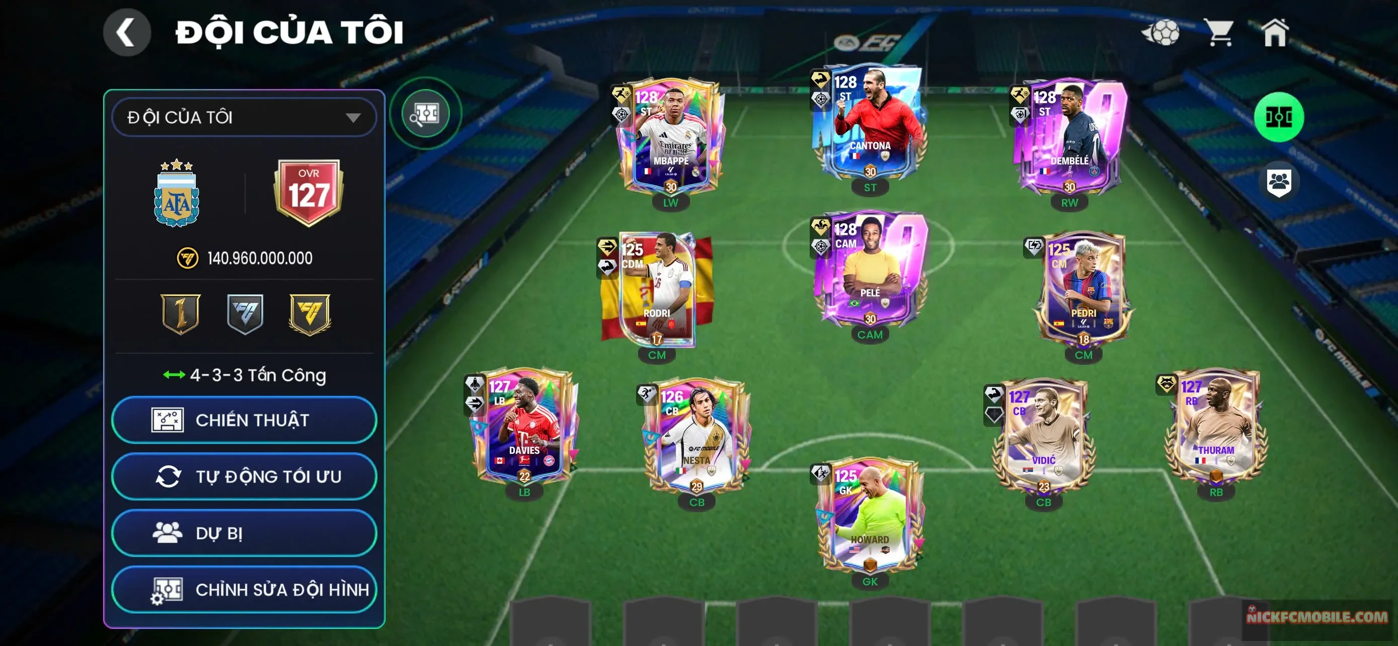 LLs2 : OVR 127 + 4con 123 + ĐH NGON.