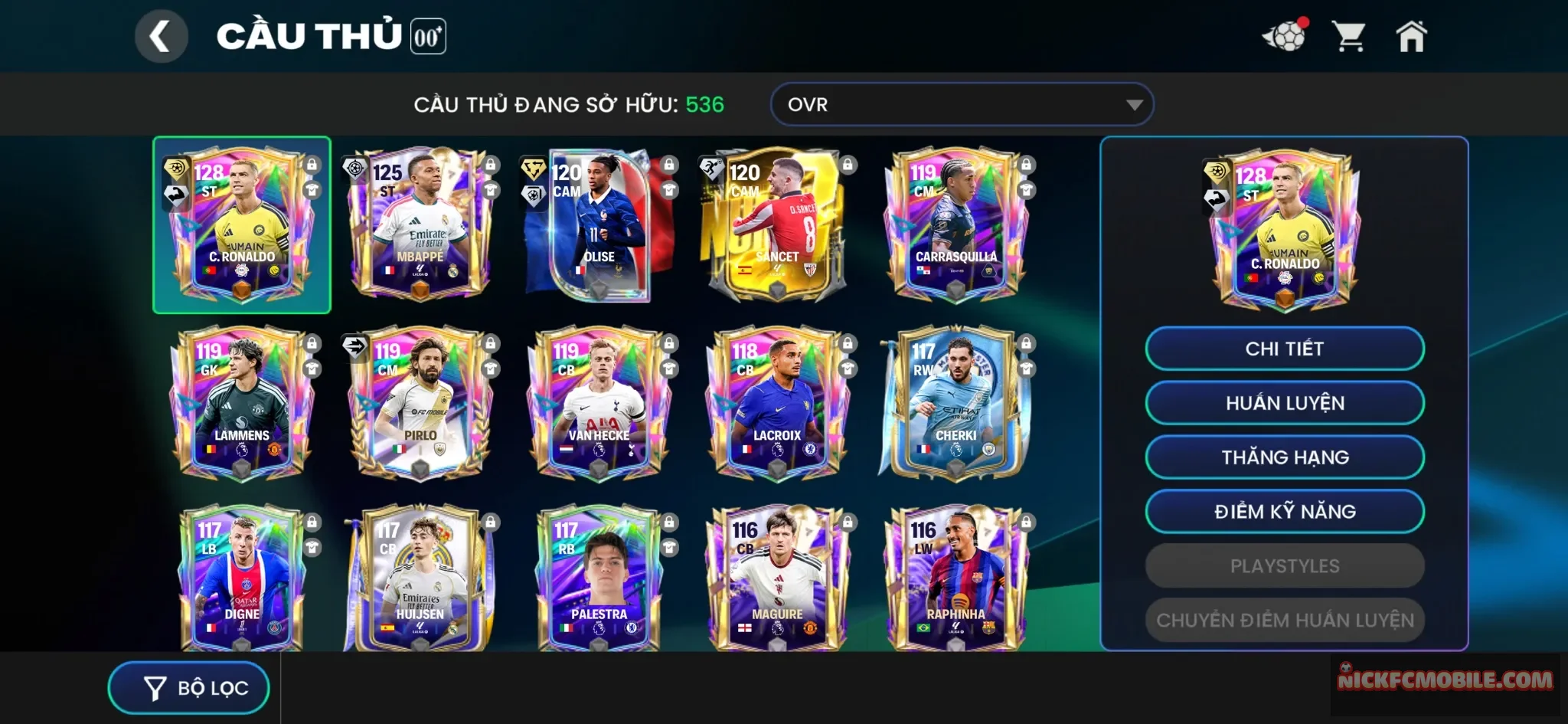 Reg cr7+m3p+6k mảnh