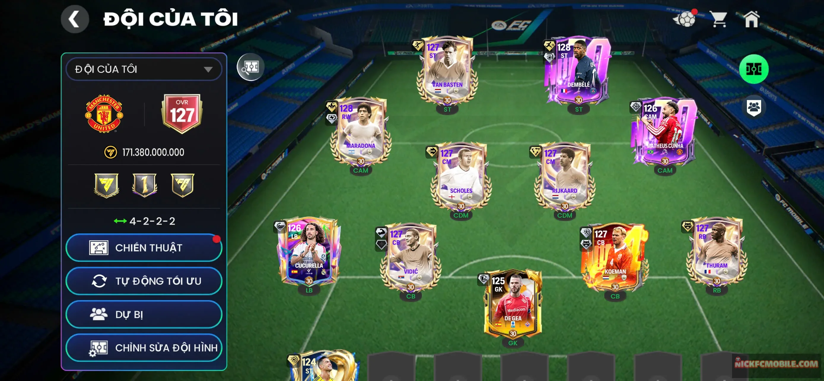 ms592 hàng ngon ovr 127, dembele +maradona 128 xịn