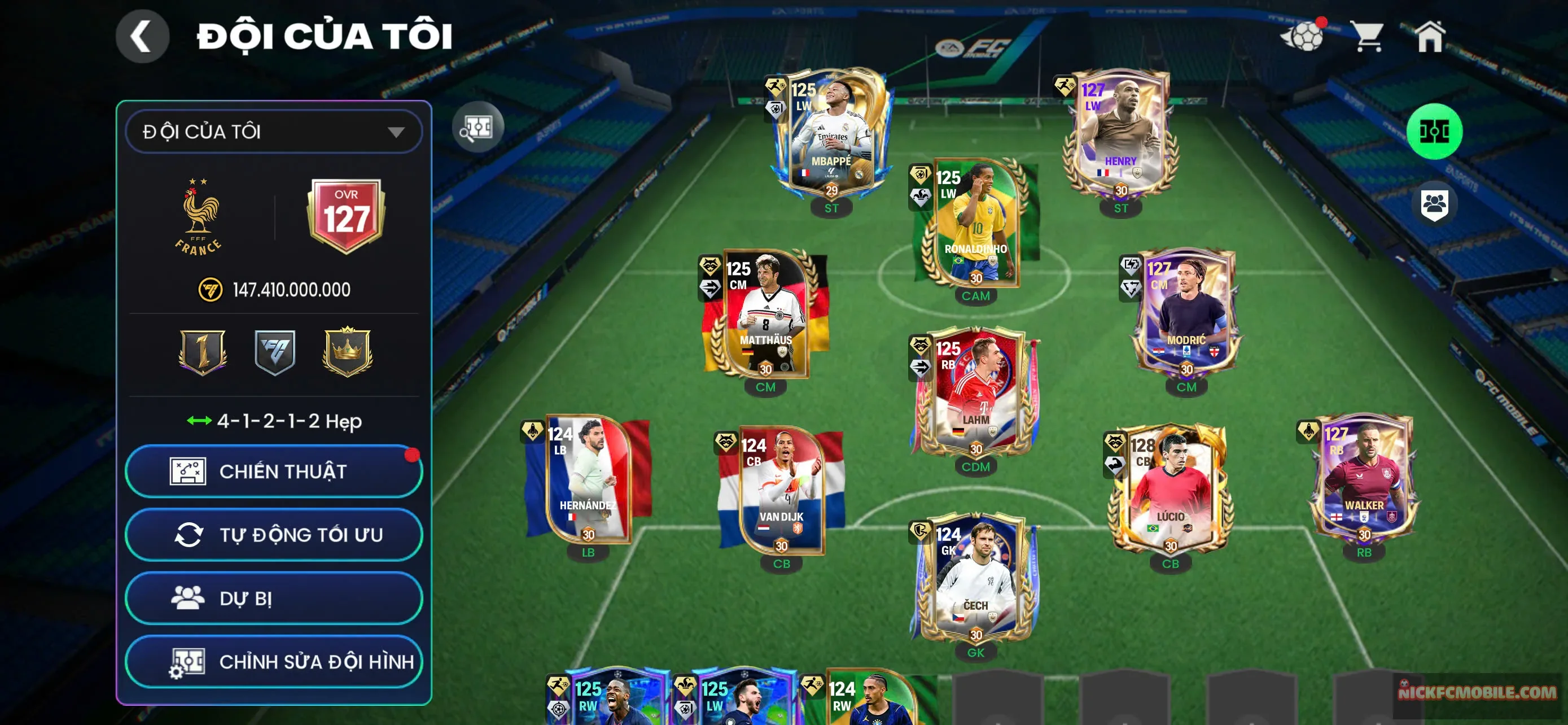 ms597 ovr 127 nhiều thẻ cầu thủ 125 2 playstyl , lucio 128 bá