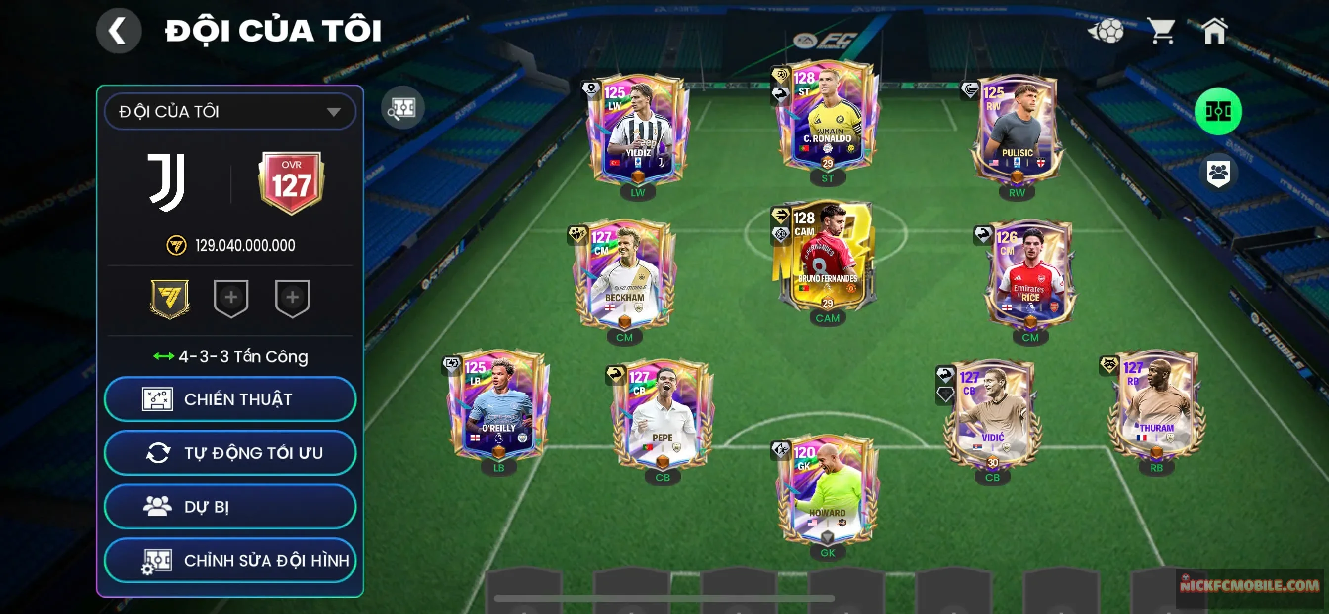 Ms11. Ovr127 CR7+BRUNO siêu rẻ