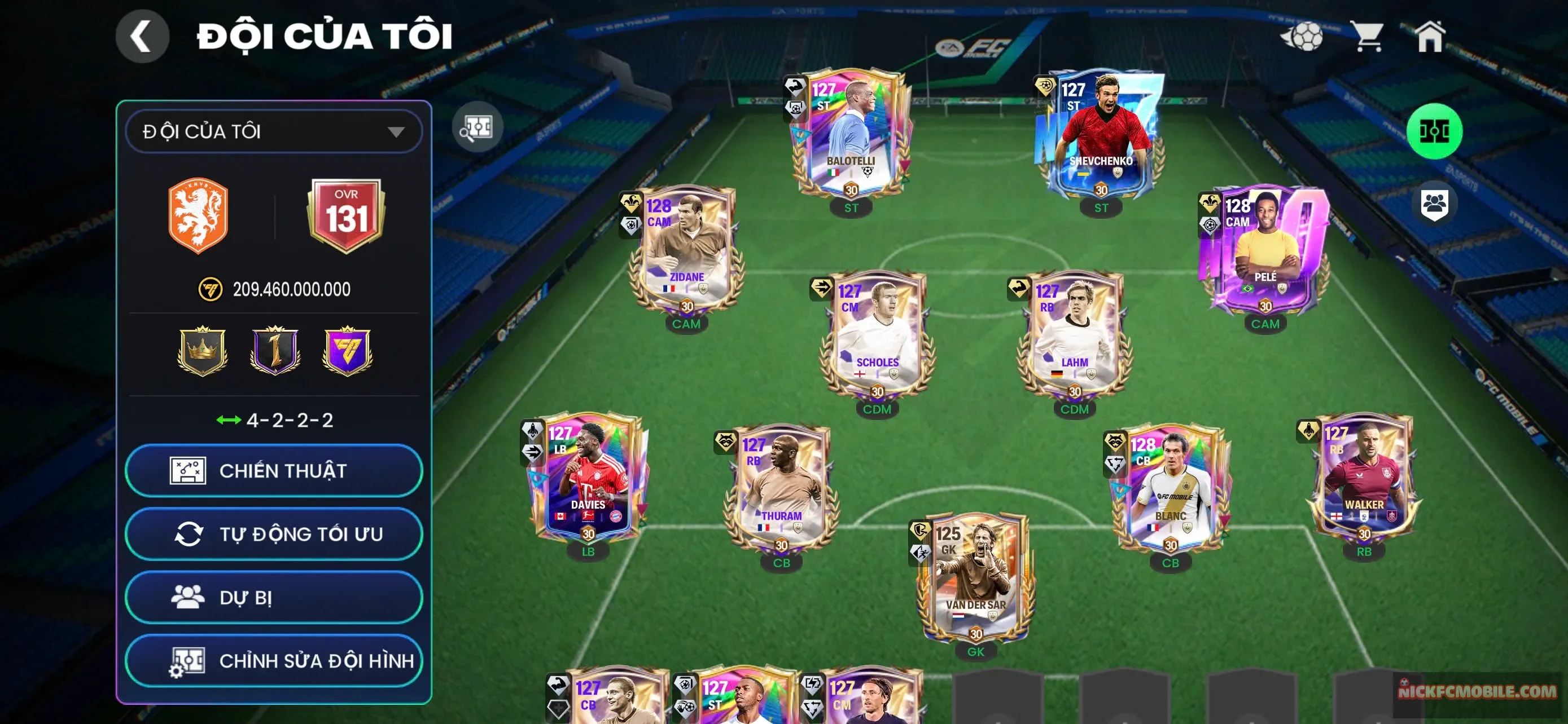 LLs6 : OVR 131 + Full ĐH ngon.